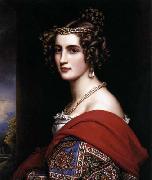 Joseph Stieler Amalie von Schintling oil painting